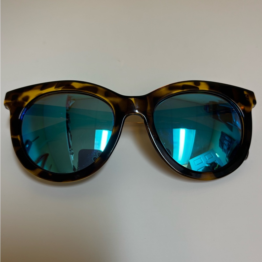 Victoria's Secret Tortoiseshell Sunglasses with Blue Lenses
